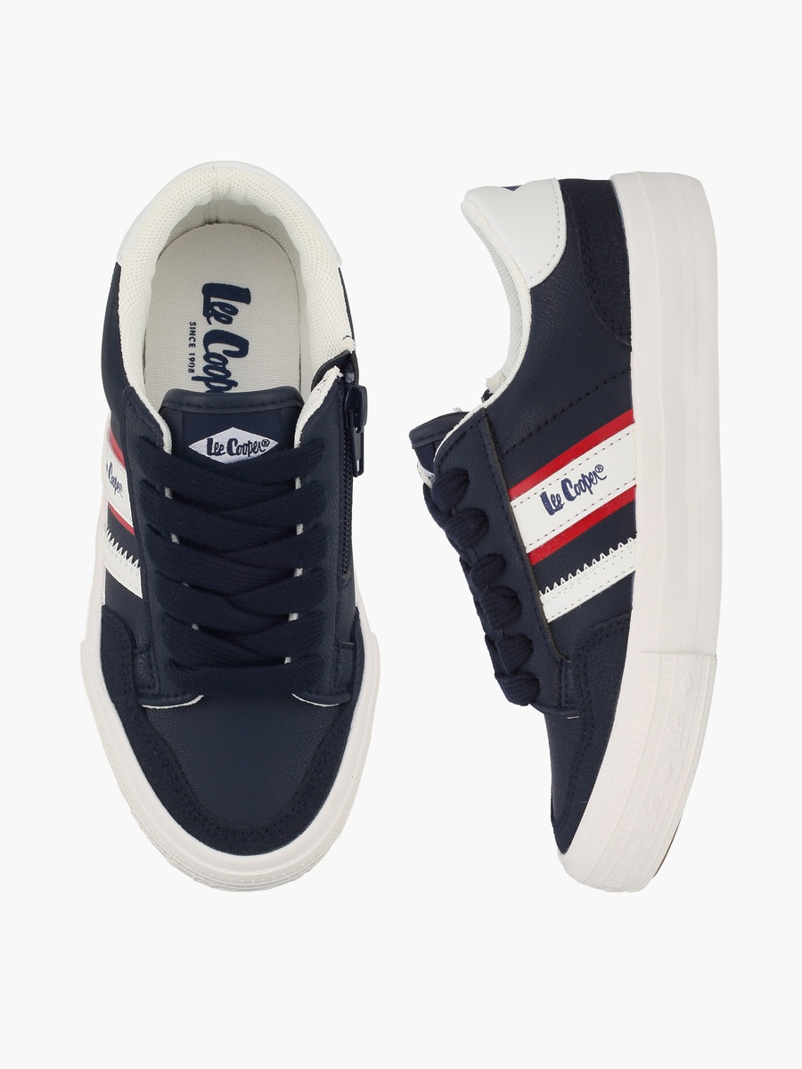 Boys Logo Print Lace-Up Ankle Sneakers
