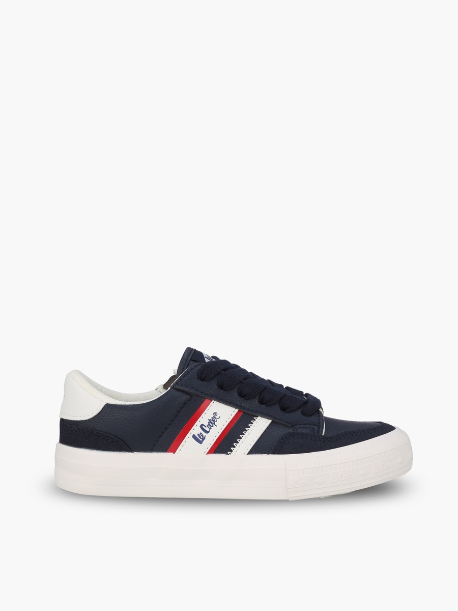 Boys Logo Print Lace-Up Ankle Sneakers