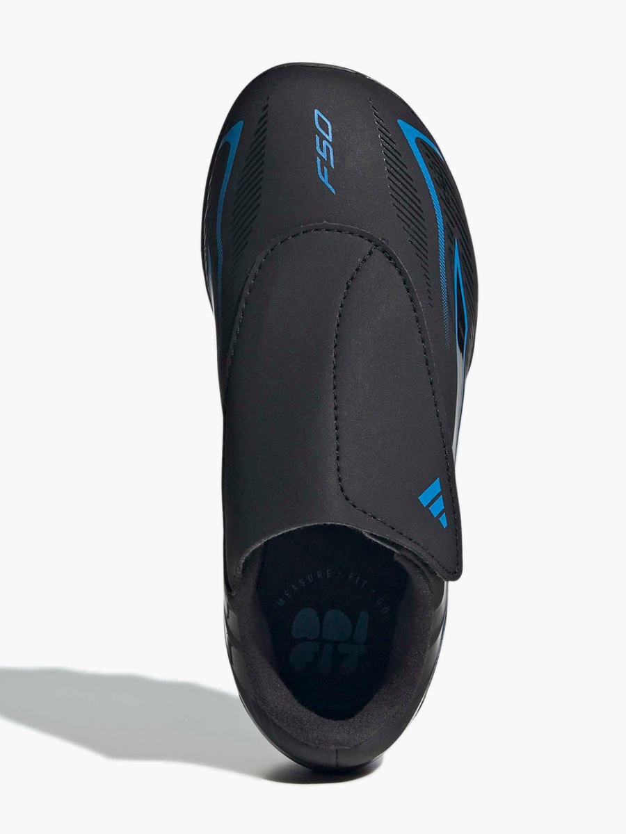 Boys F50 Hyperfast Club Hook and Loop Football Firm Ground Shoes