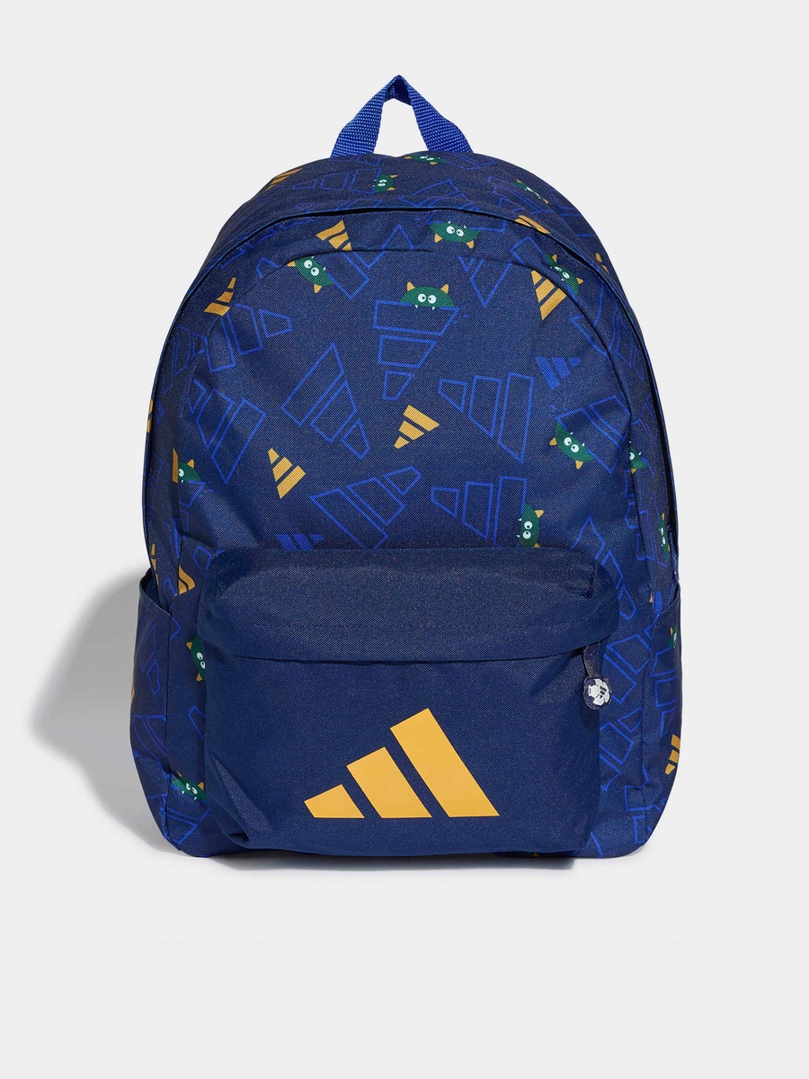 Logo Print Backpack with Front Pocket - 23 L