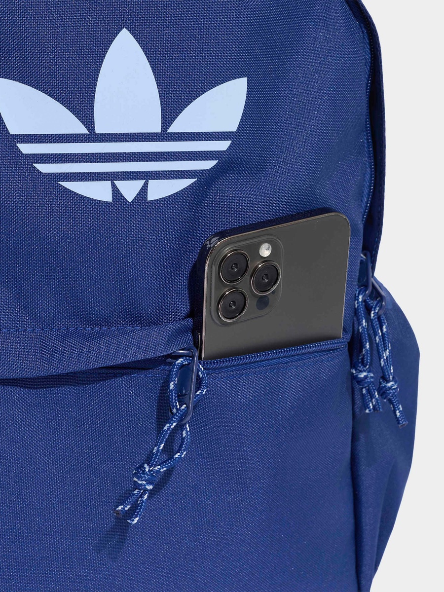 Logo Print Backpack with Pencil Pouch - 17 L