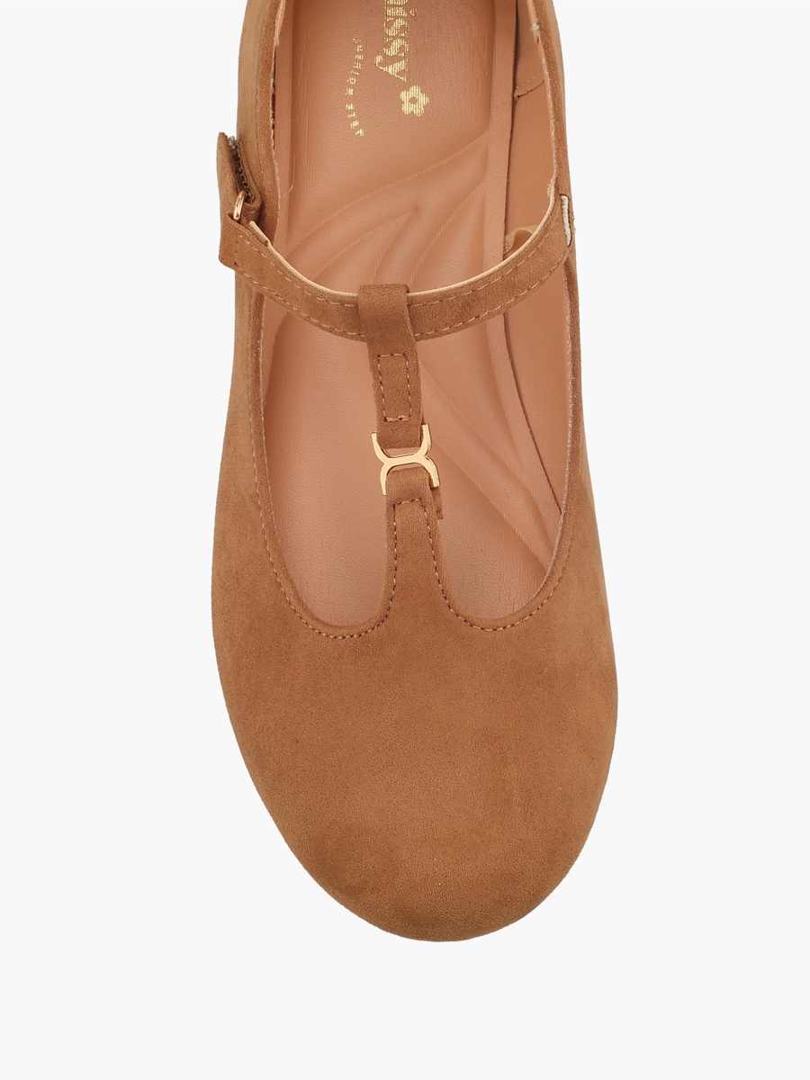 Girls Metallic Accent Mary Jane Shoes