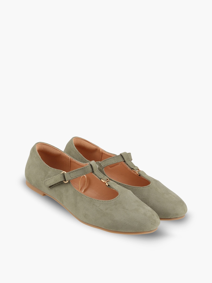 Girls Metallic Accent Mary Jane Shoes
