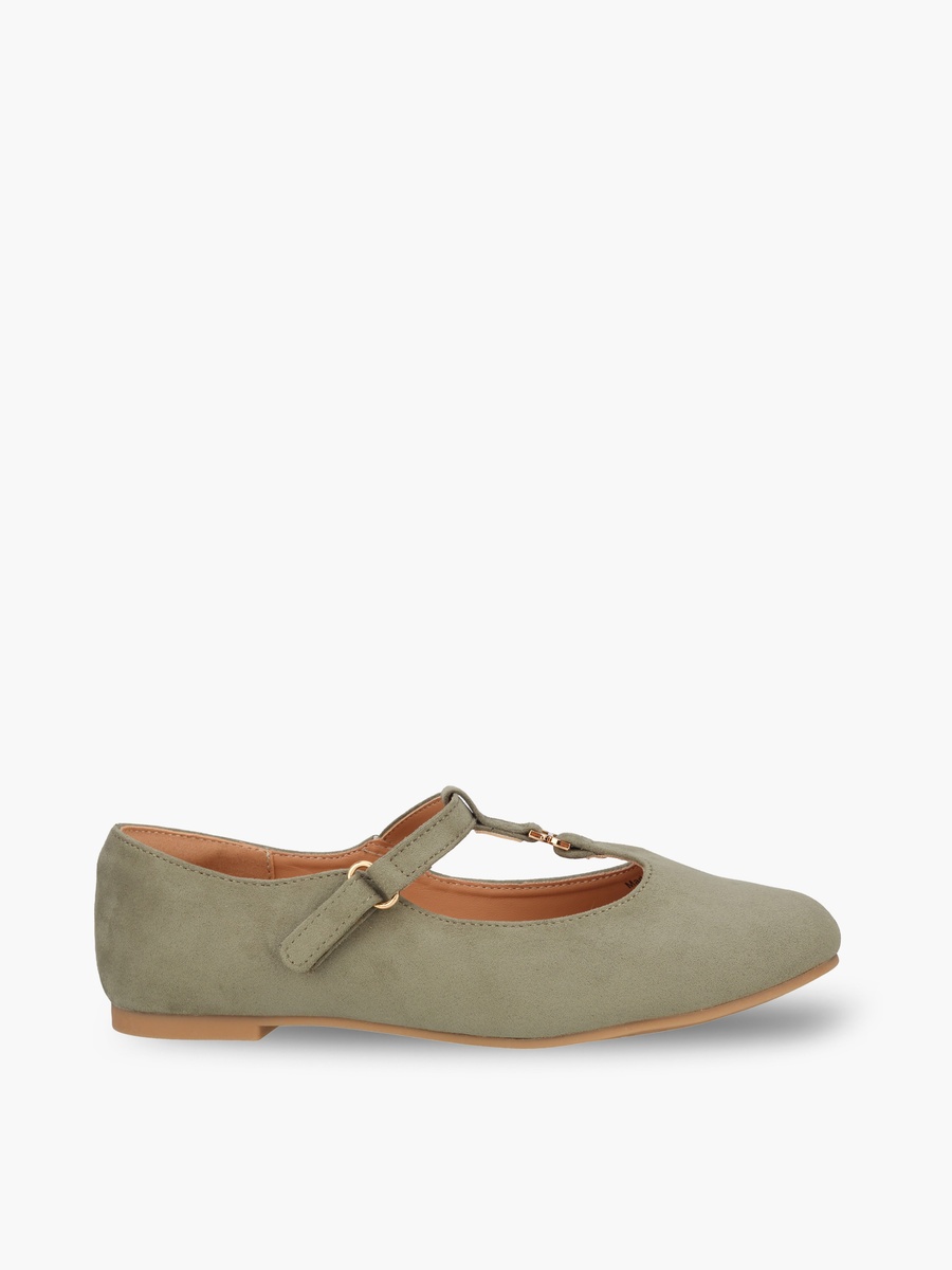 Girls Metallic Accent Mary Jane Shoes