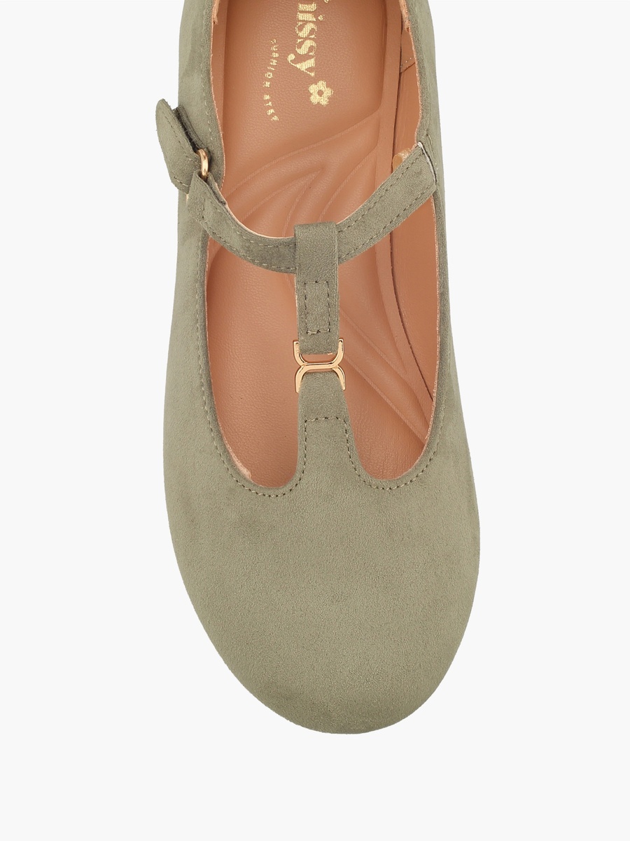Girls Metallic Accent Mary Jane Shoes