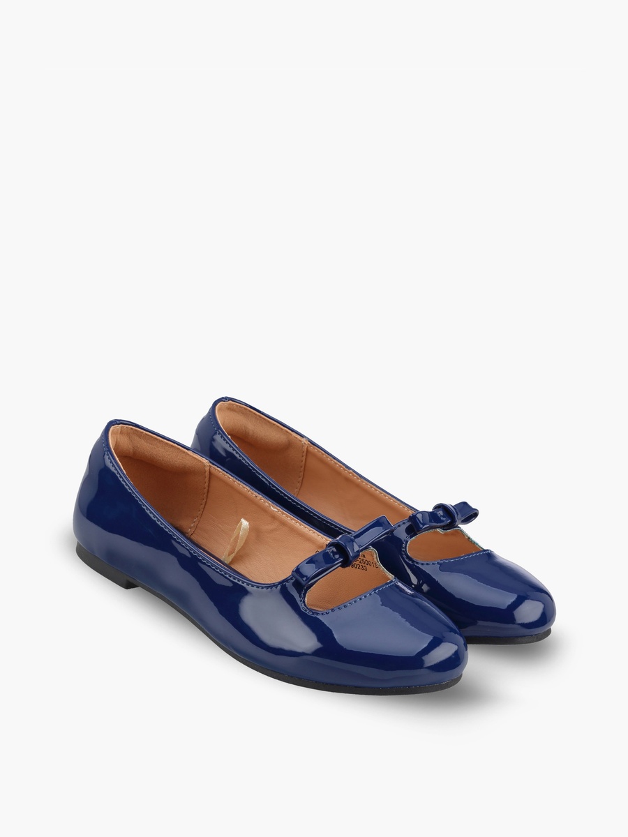 Girls Bow Accent Ballerina Shoes