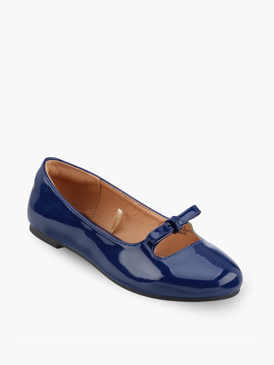 Girls Bow Accent Ballerina Shoes