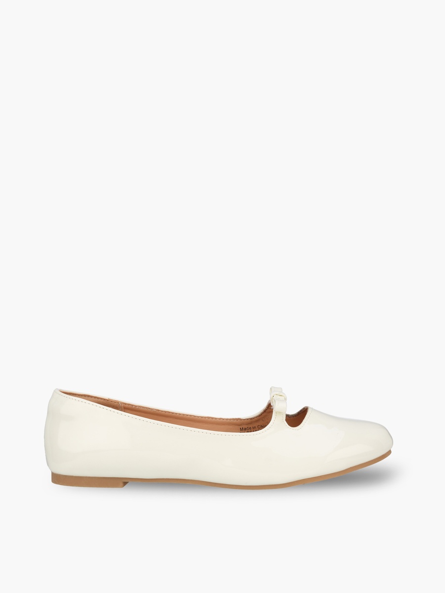 Girls Bow Accent Ballerina Shoes