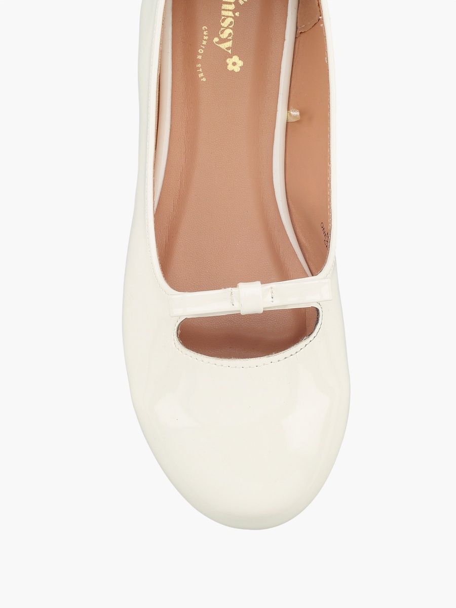 Girls Bow Accent Ballerina Shoes