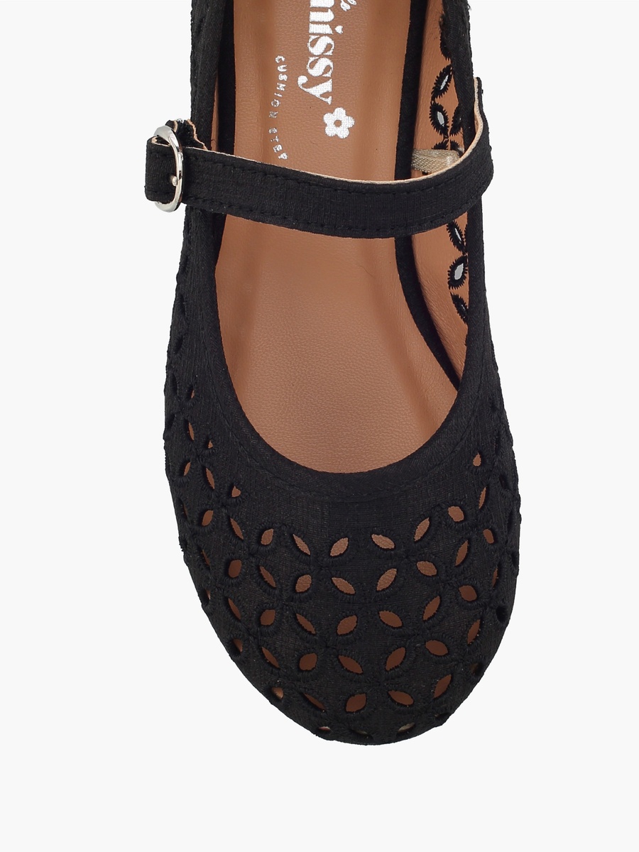 Girls Laser Cut Mary Jane Shoes