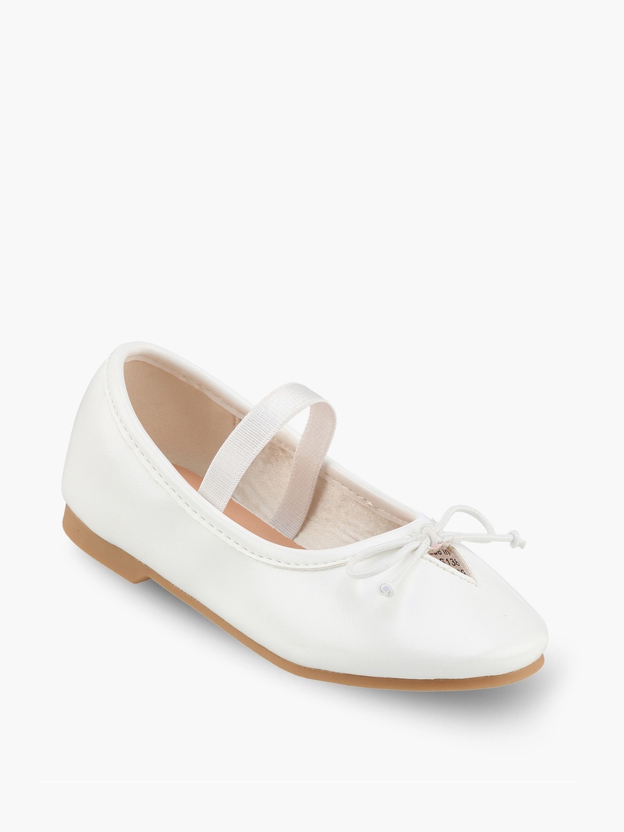 Girls Bow Accent Ballerina Shoes