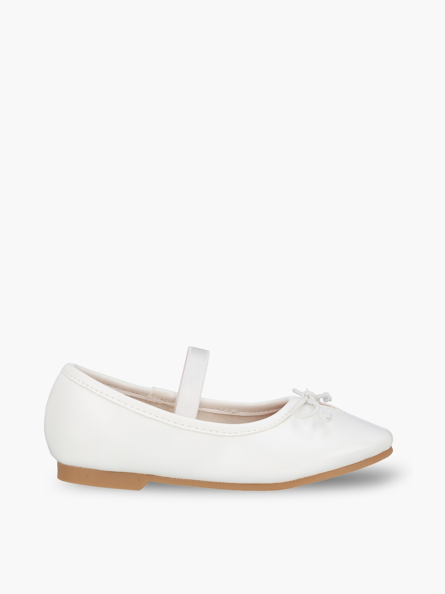 Girls Bow Accent Ballerina Shoes