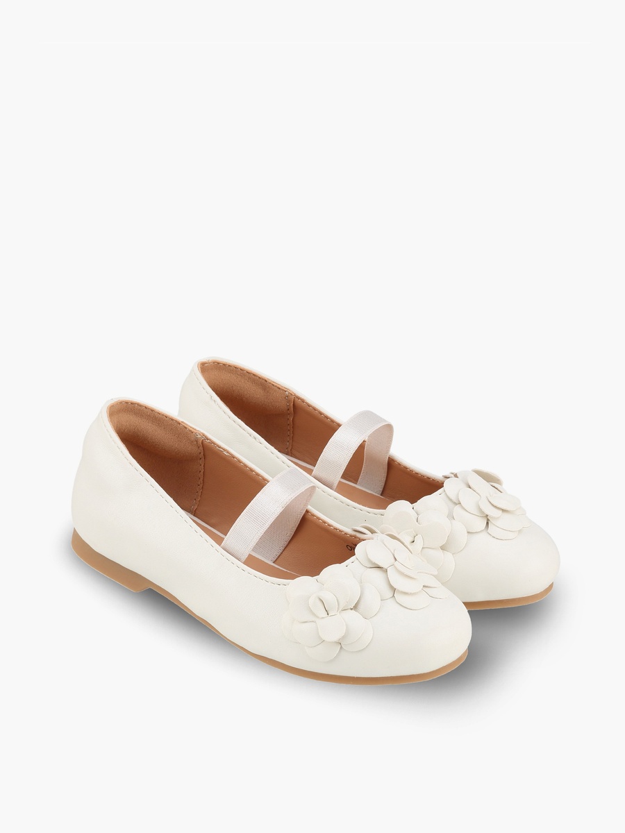 Girls Floral Ballerina Shoes
