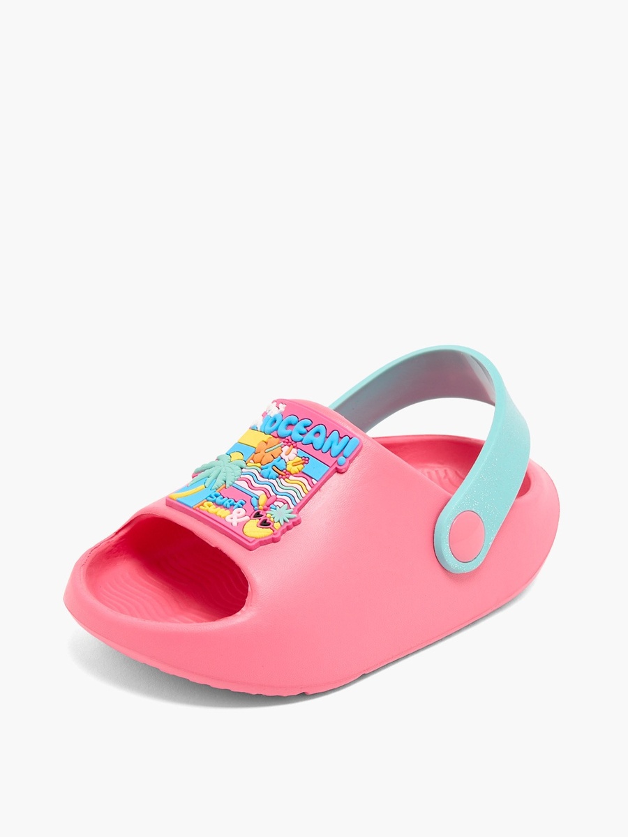 Girls Ocean Applique Clogs