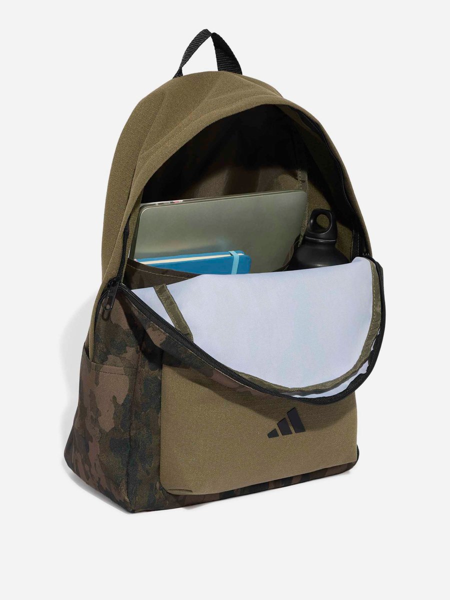 Green Youth Boys Camo Graphic Backpack