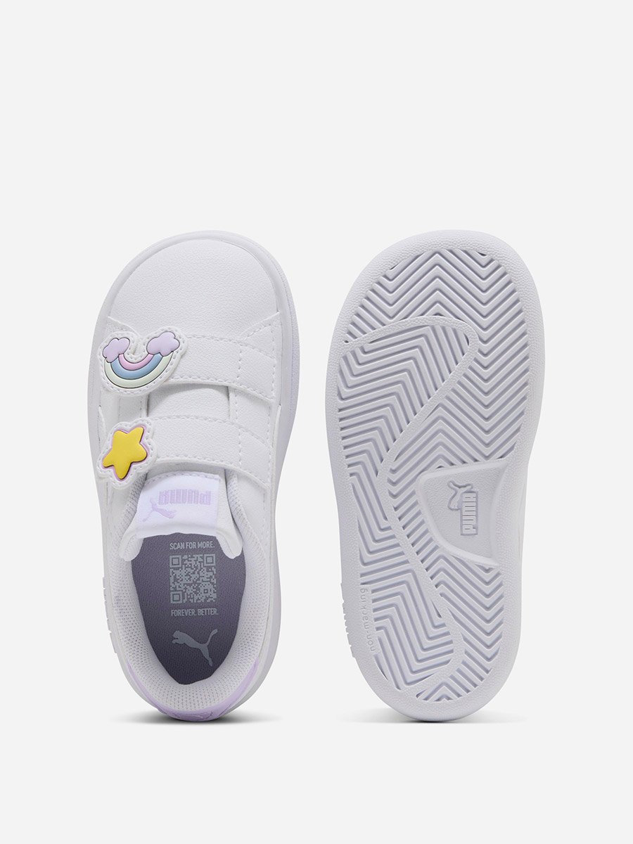 White Smash 3.0 Badges Sneakers