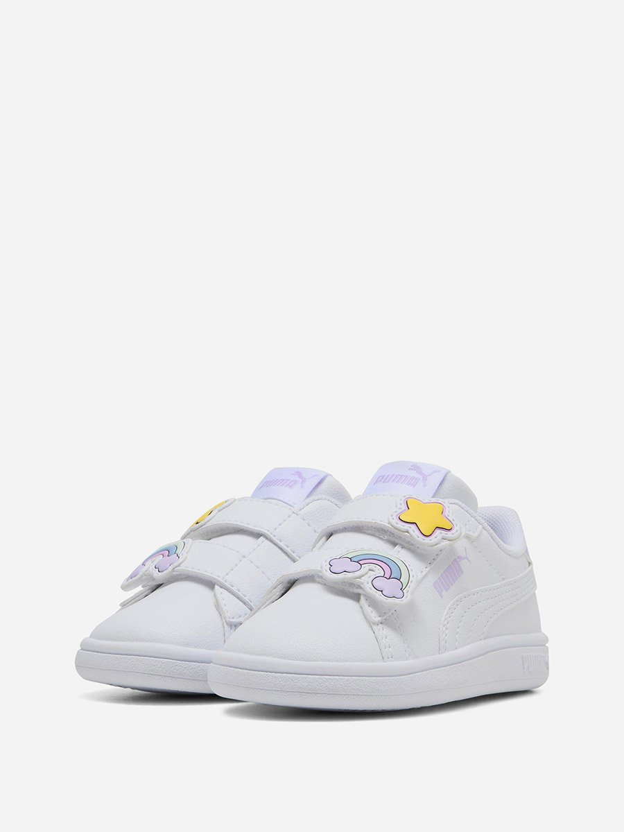 White Smash 3.0 Badges Sneakers
