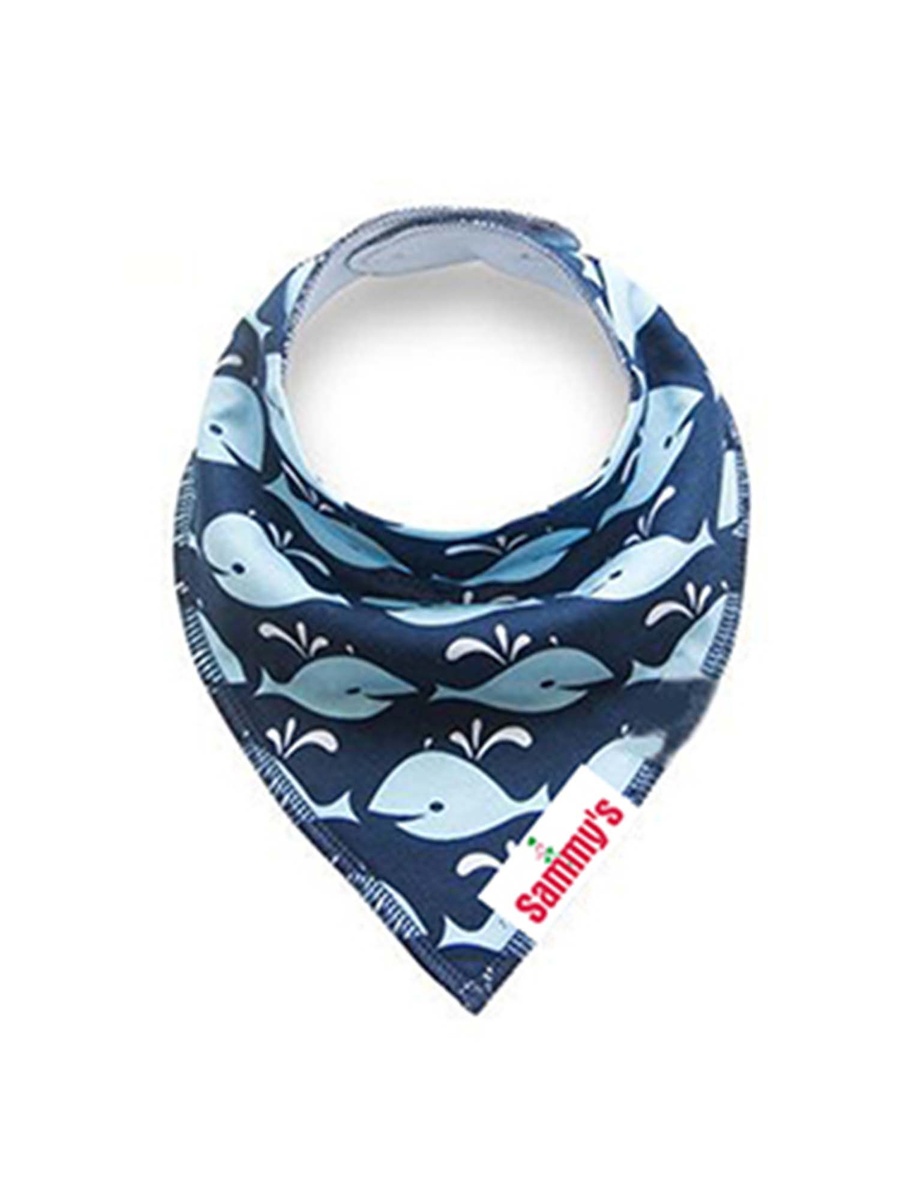 طقم مريلات بنمط بندانا من 4 قطع من القطن العضوي - طبعة مرساة وسفن