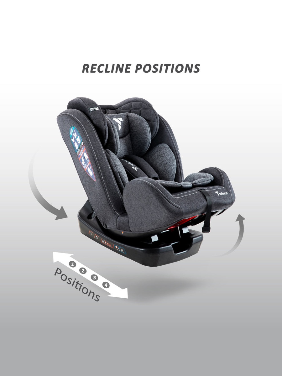 Evolve 2 Car Seat 0-12yrs with Grey Dads Diaper Hand Bag - Dark Grey