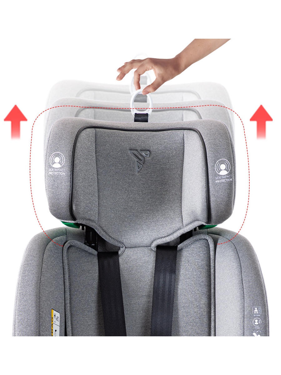 Evolve Prime iSize Car Seat with Isofix - Grey