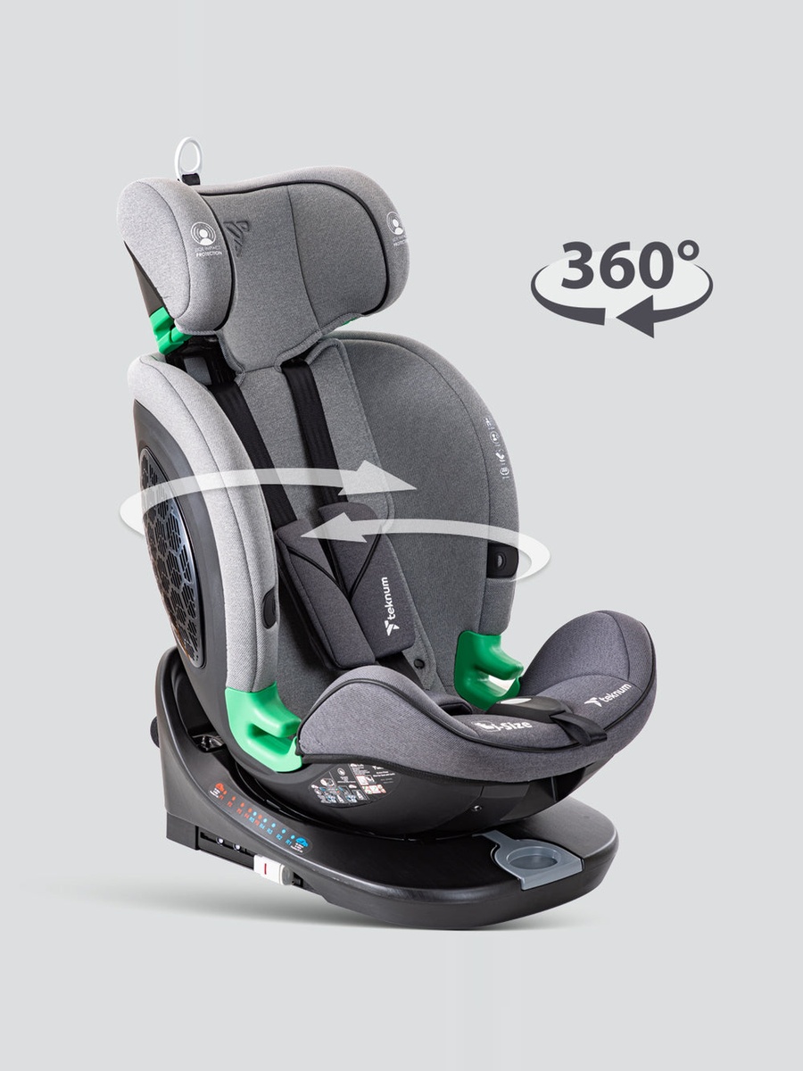 Evolve Prime iSize Car Seat with Isofix - Grey