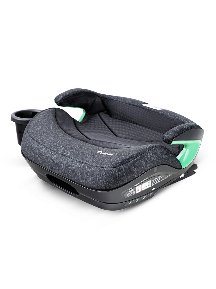 Car Seat I-Size Booster with 4 Reclining Mode and Isofix - Grey