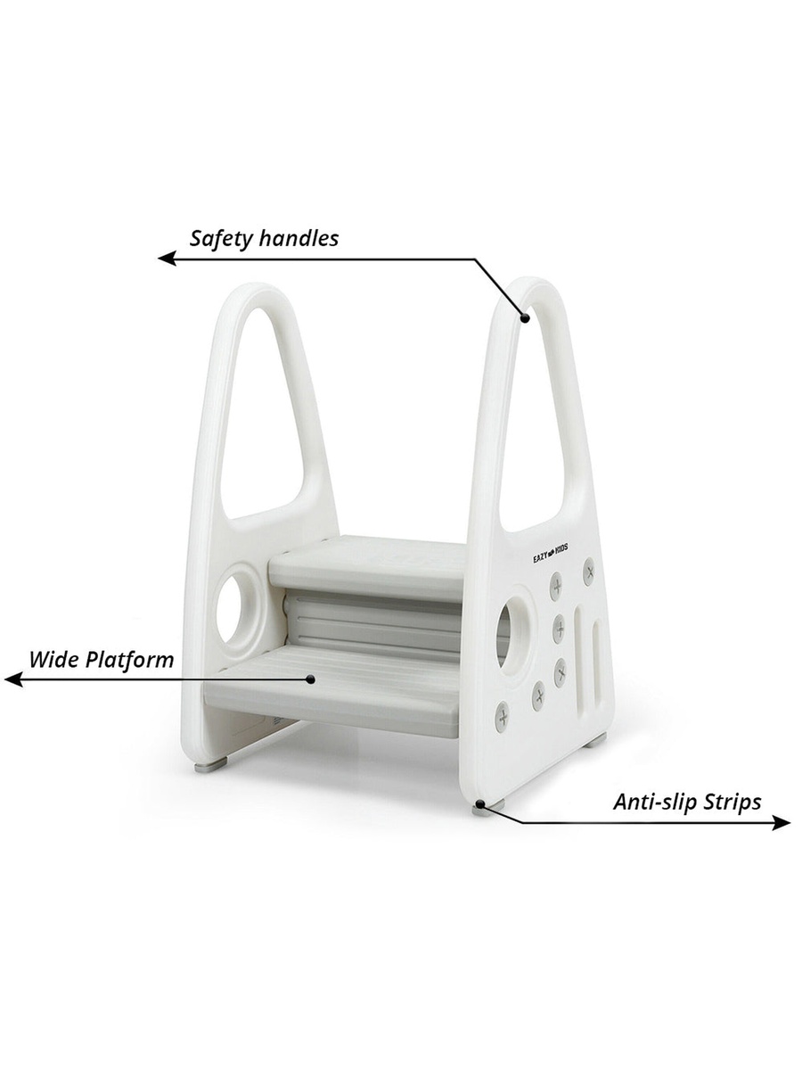 2 Step Stool - Grey