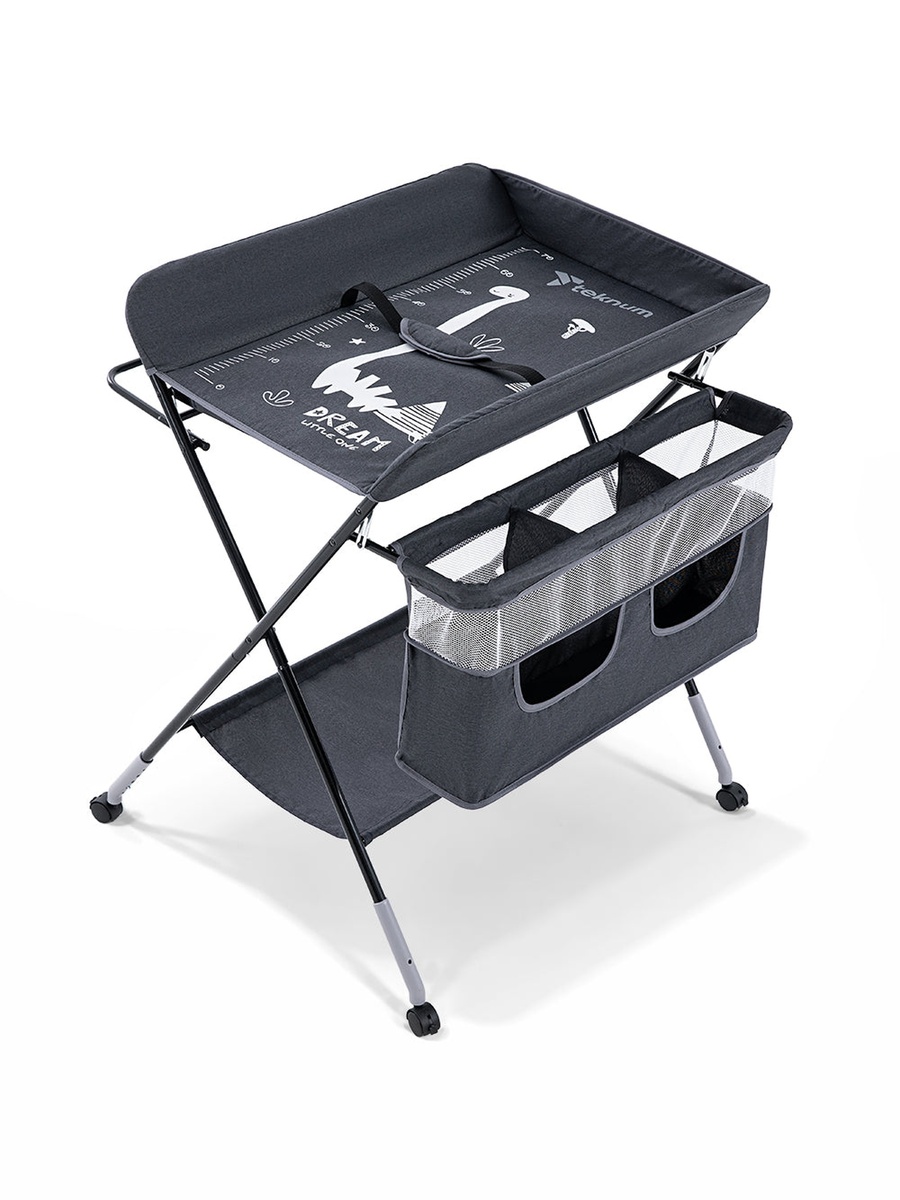 4-in-1 Diaper Changing Table Organizer - Charcoal Grey