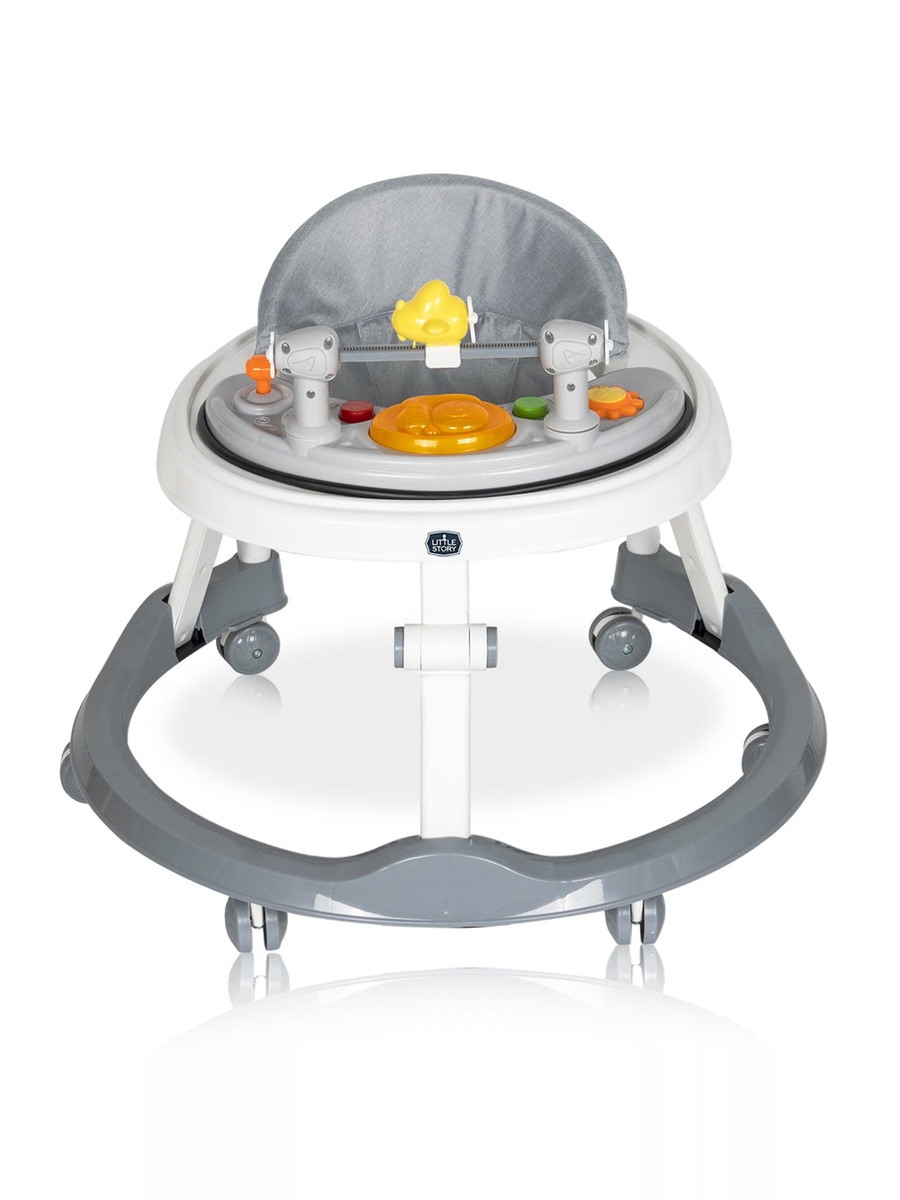 Foldable Baby Walker with Interactive Toys, Lightweight and Compact Design for 6-18 Months
