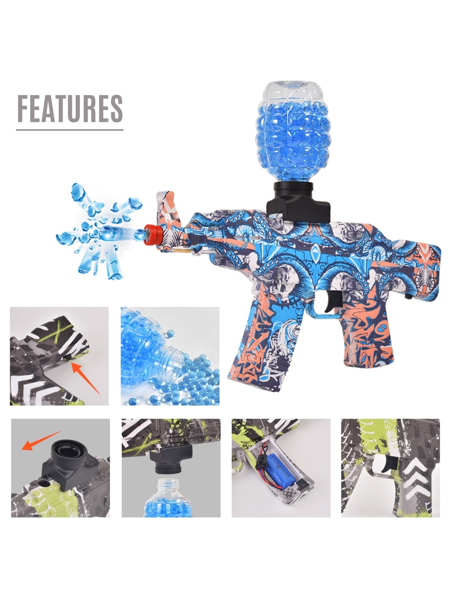 Gel Blaster Gun for Kids - Blue