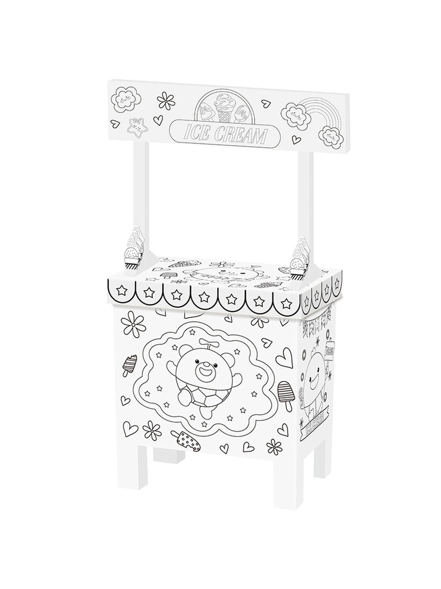 Doodle Art and Craft Coloring Ice Cream Shop 