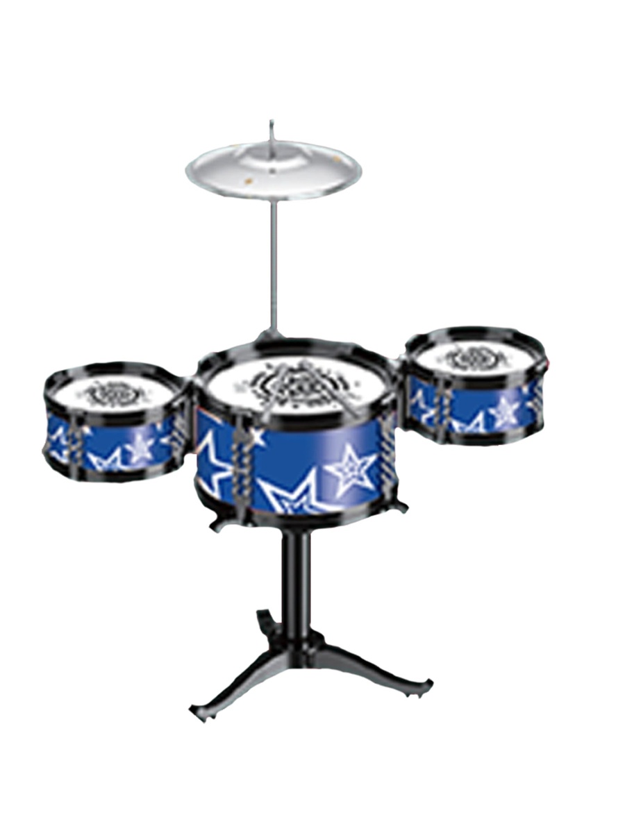 Kids Drum Set Musical Instrument - Blue