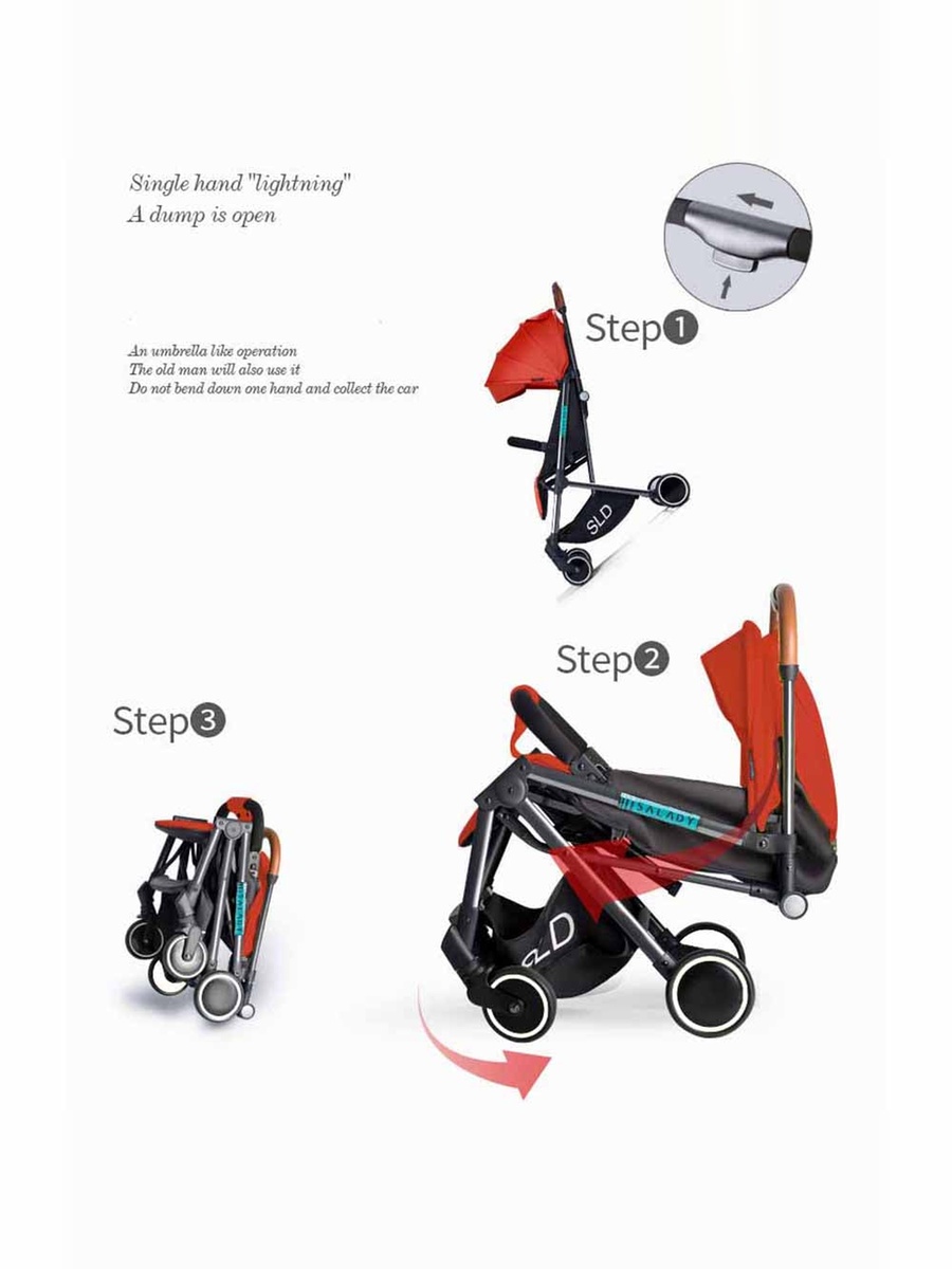 Travel Lite Stroller - Red