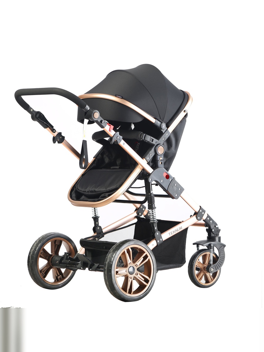 3 in 1 Pram Stroller - Black