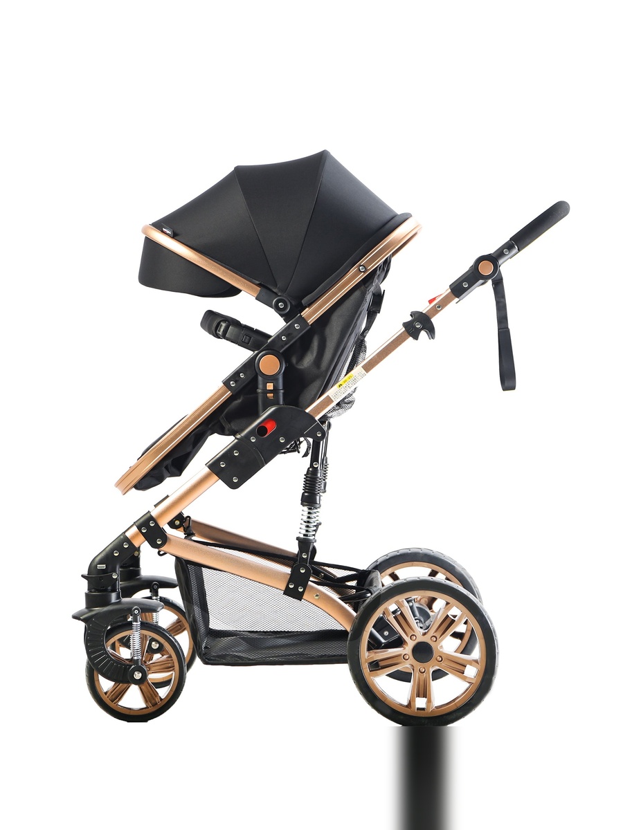 3 in 1 Pram Stroller - Black
