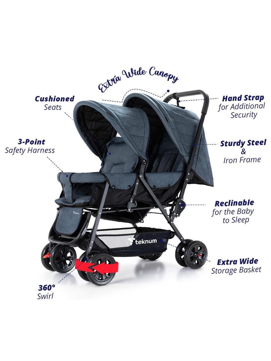 Double Baby Stroller