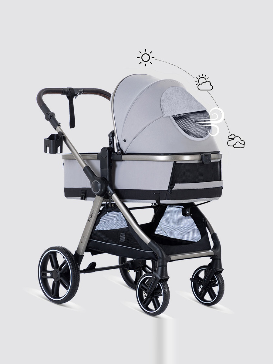 3in1 Travel Prime Stroller - Grey