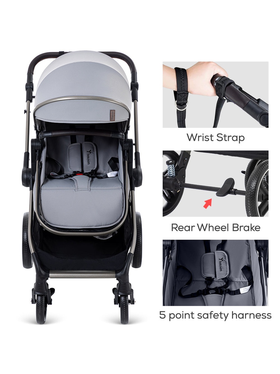 3in1 Travel Prime Stroller - Grey