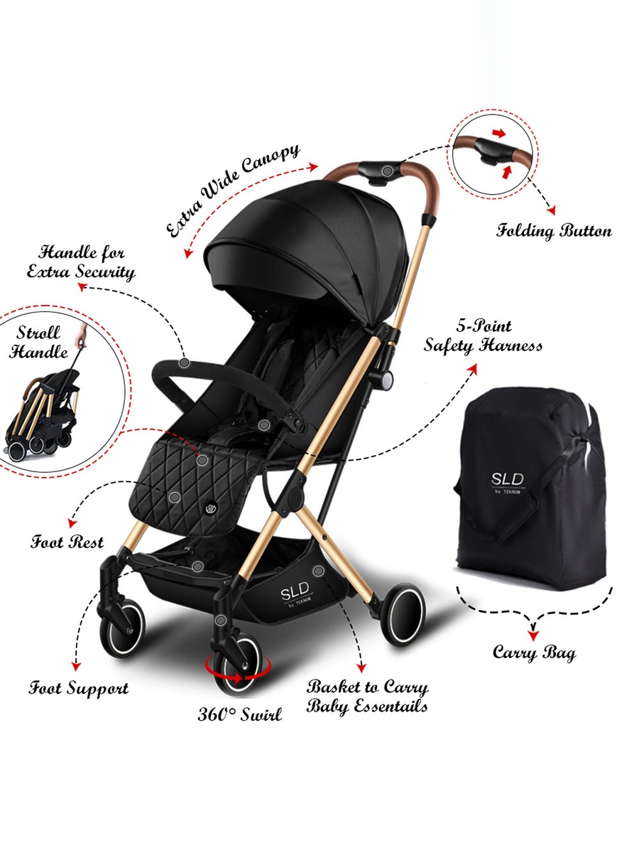 Travel Lite Stroller - Black Gold