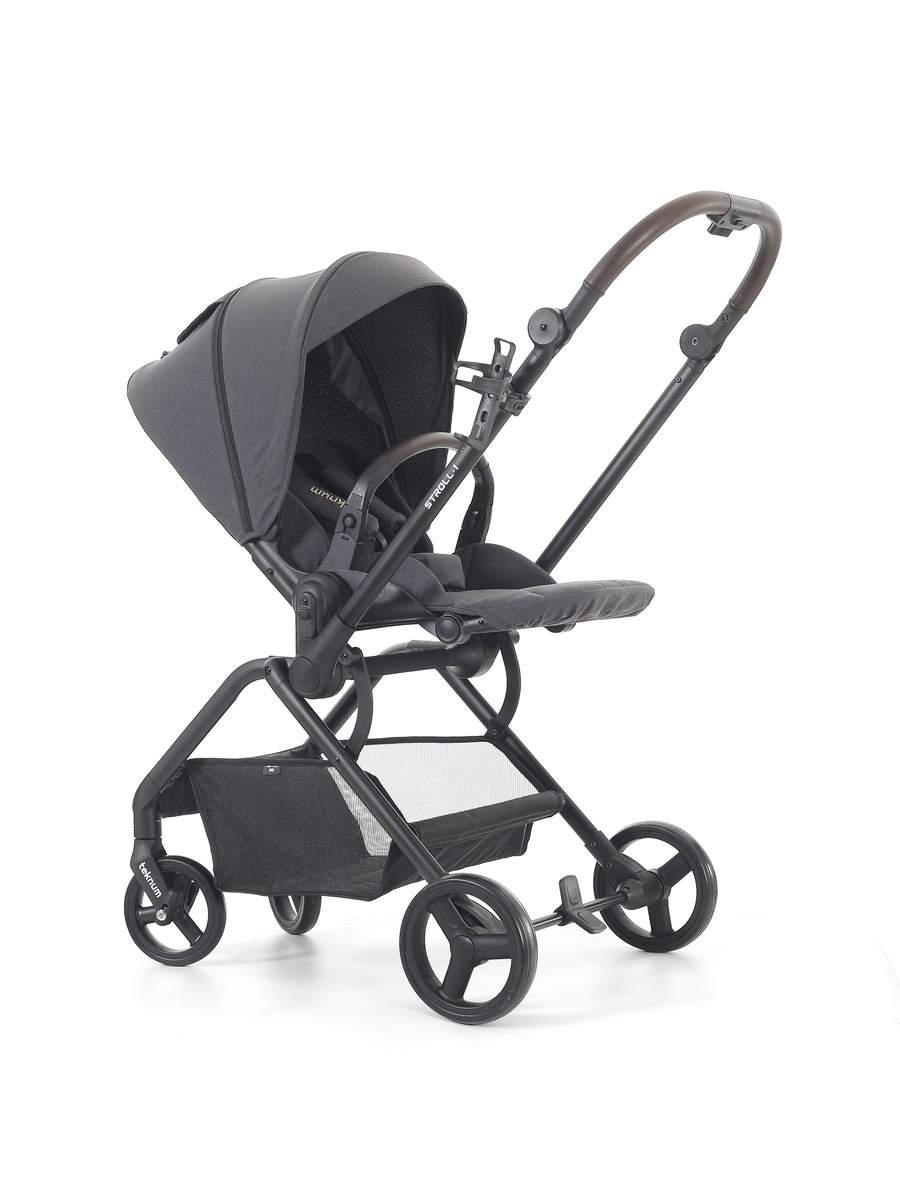 STROLL-1 Travel System with Reversible Stroller and Baby Car Seat - Grey