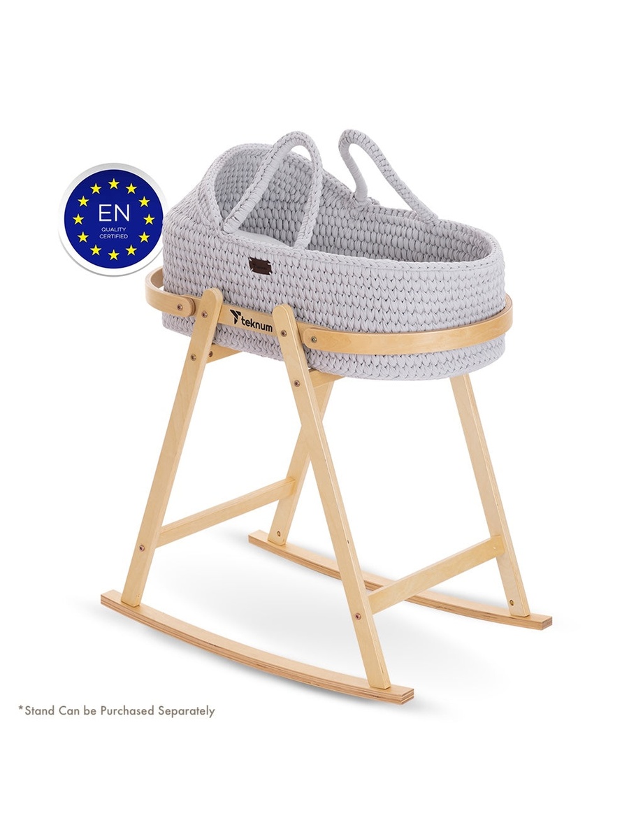Moses Rope Basket - Grey