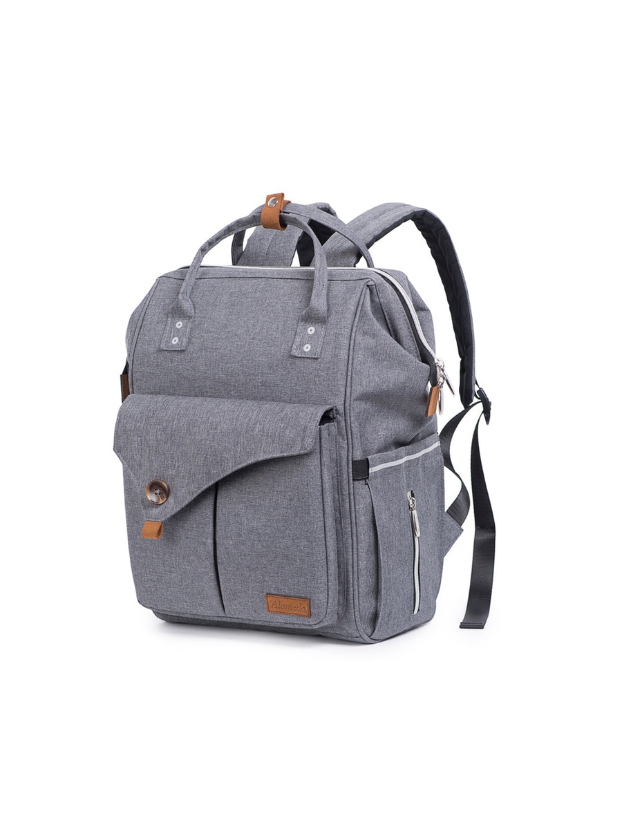 Grey Diaper Backpack - Large
