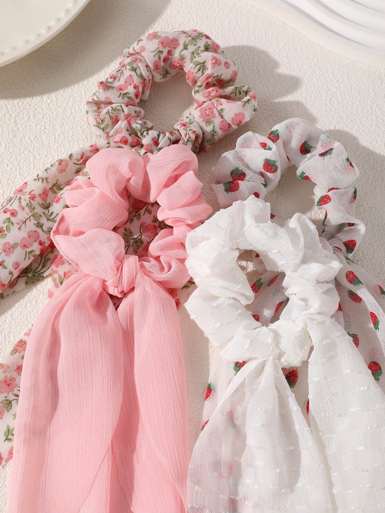 Pack of 4 - Girls Multi-Color Bow Hair Ties