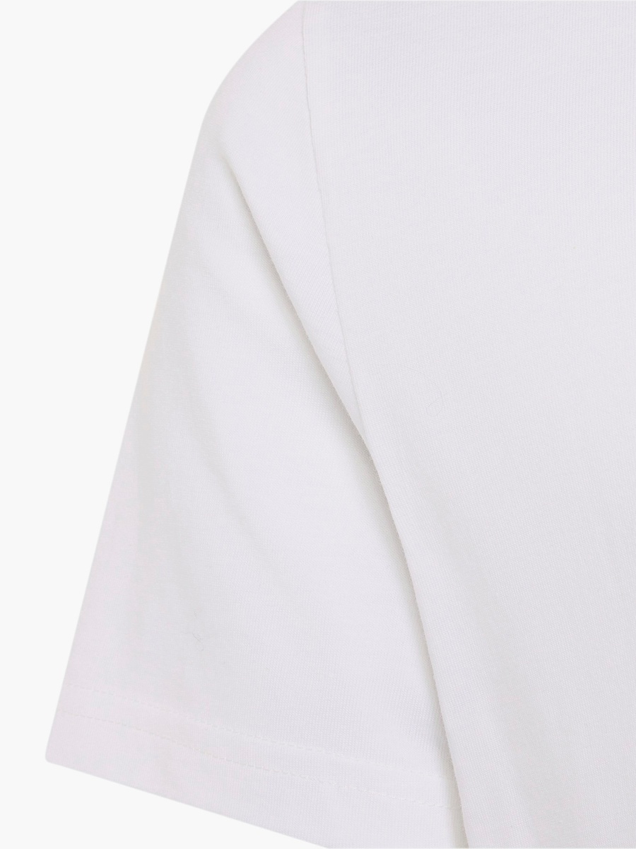 Crew Neck Short Sleeves T-Shirt with Logo Print