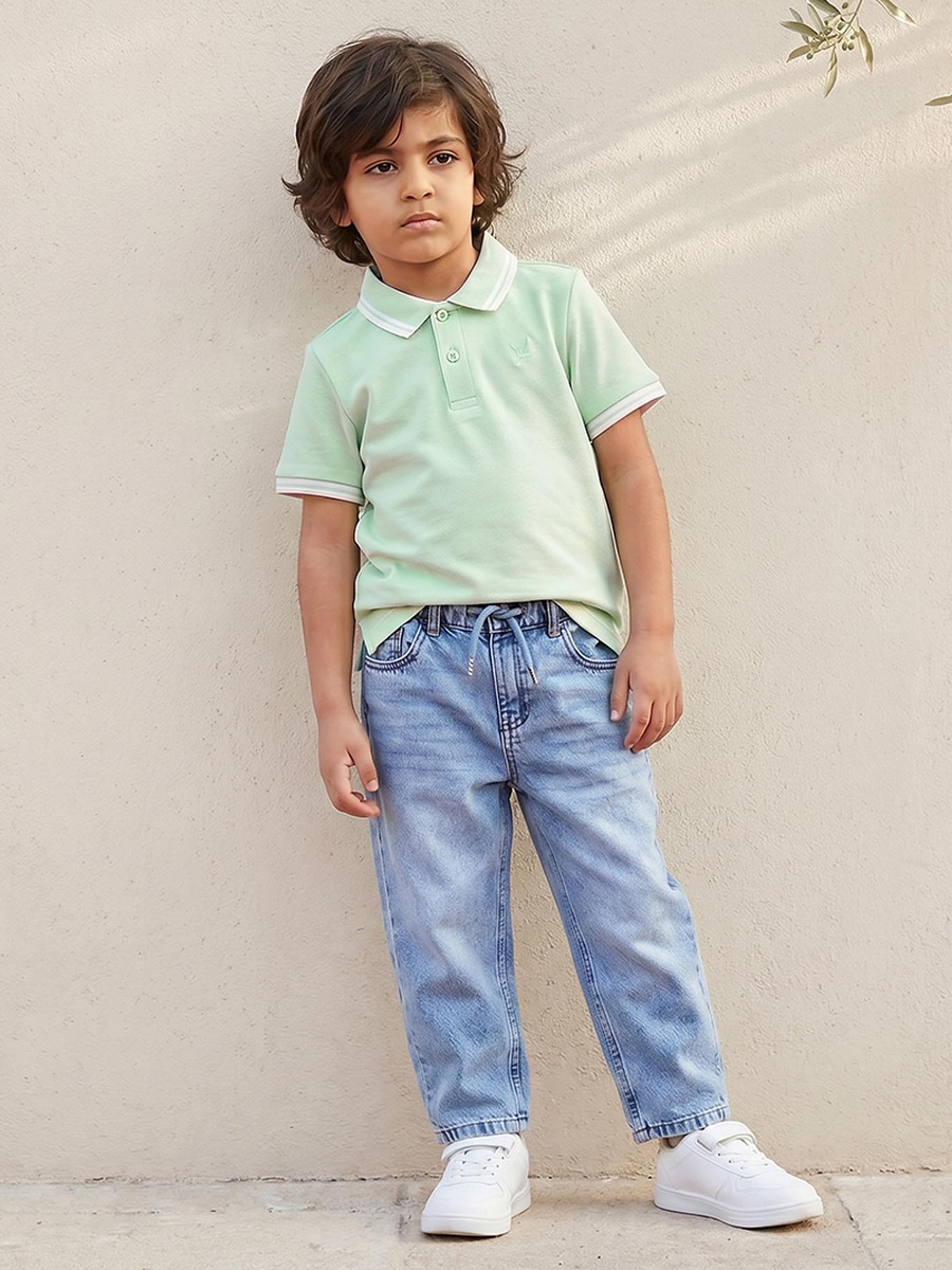 Collared Short Sleeves Polo T-Shirt with Logo Embroidery