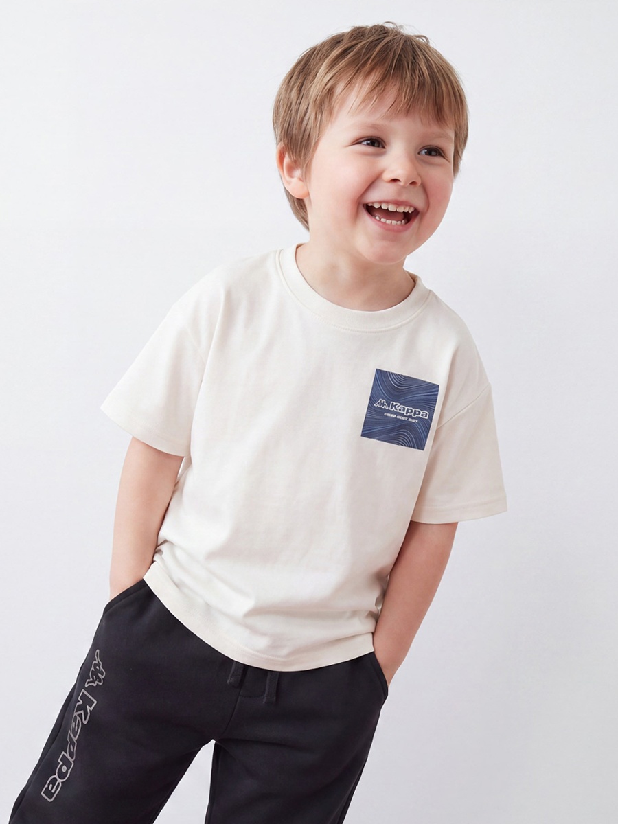 Crew Neck Short Sleeves T-Shirt with Logo Print