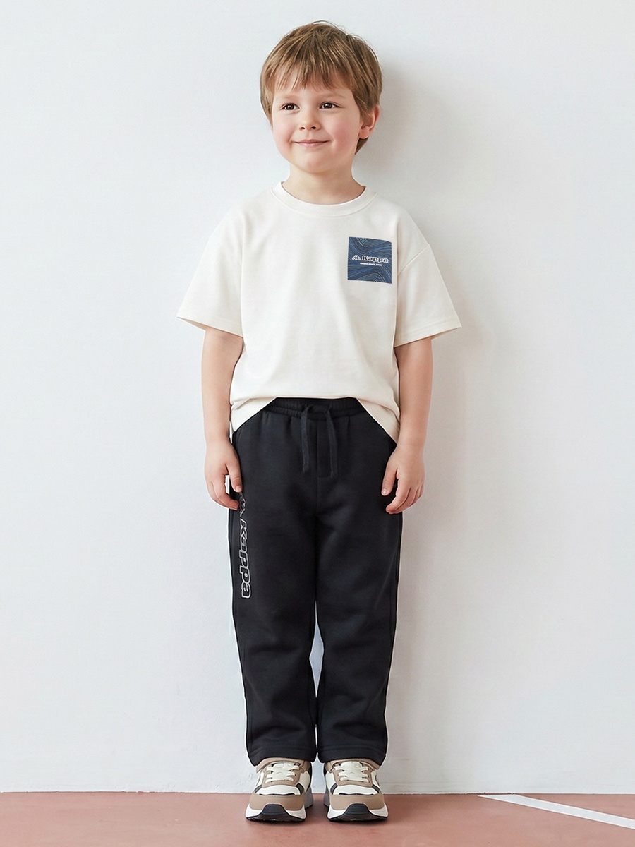 Crew Neck Short Sleeves T-Shirt with Logo Print