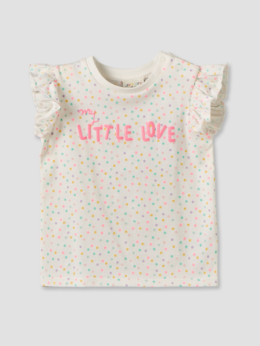 Crew Neck Sleeveless T-Shirt with Heart Applique