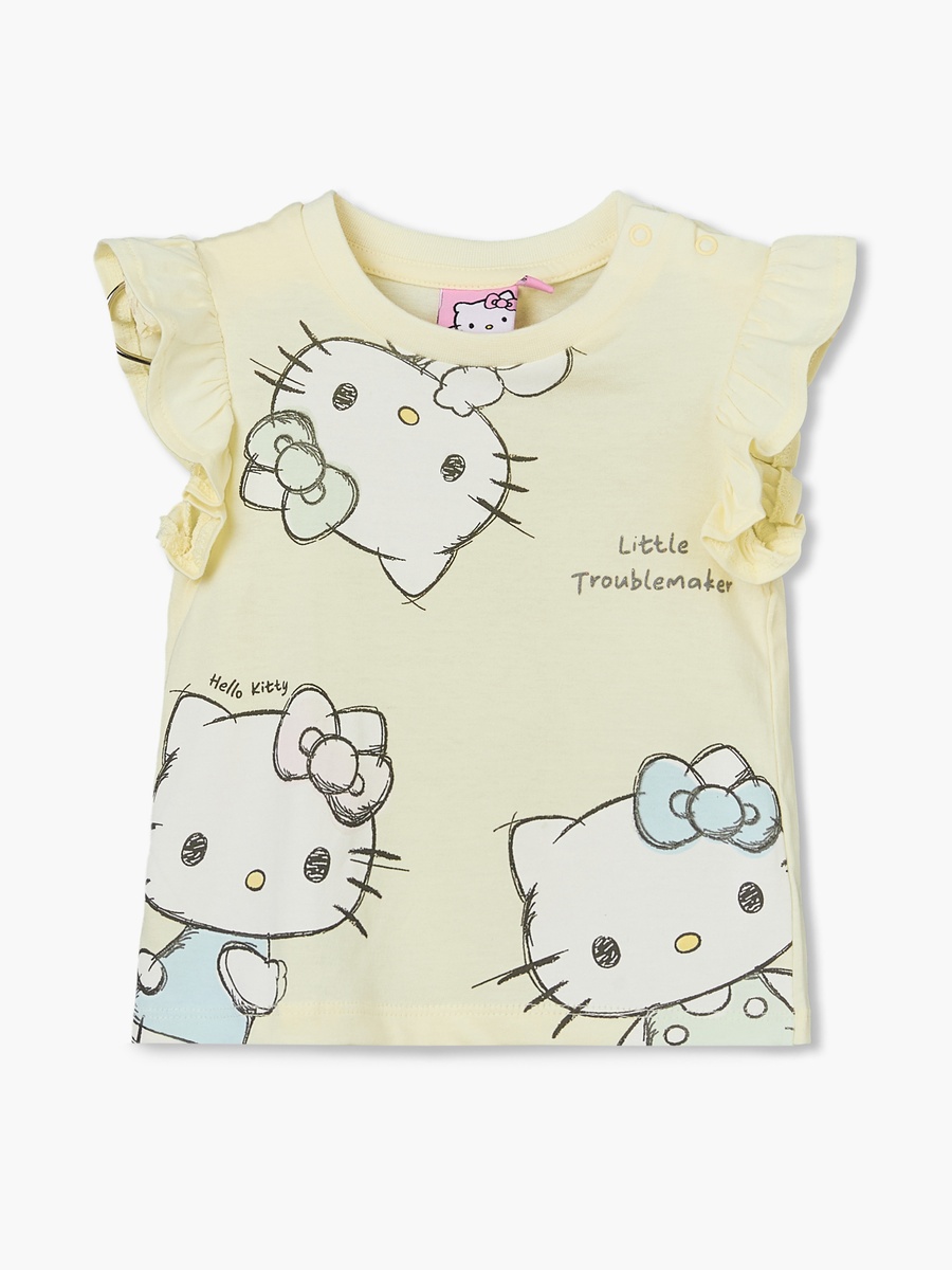 Pack of 2 Crew Neck Sleeveless T-Shirt with Hello Kitty Print