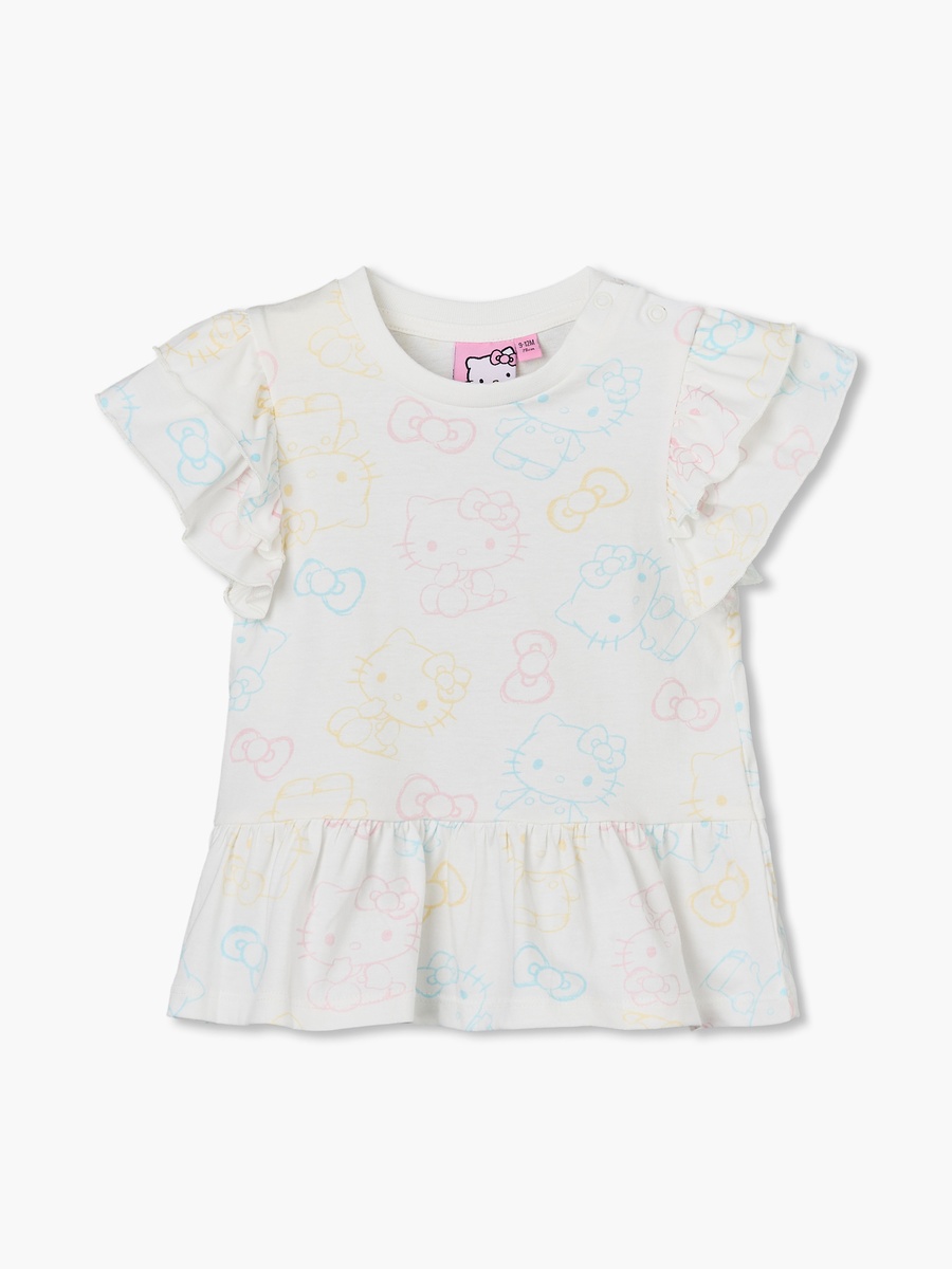 Pack of 2 Crew Neck Sleeveless T-Shirt with Hello Kitty Print